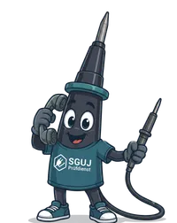 Glowi, das Maskottchen des SGUJ Prüfdienst, hilft beim Prüffristen-Check