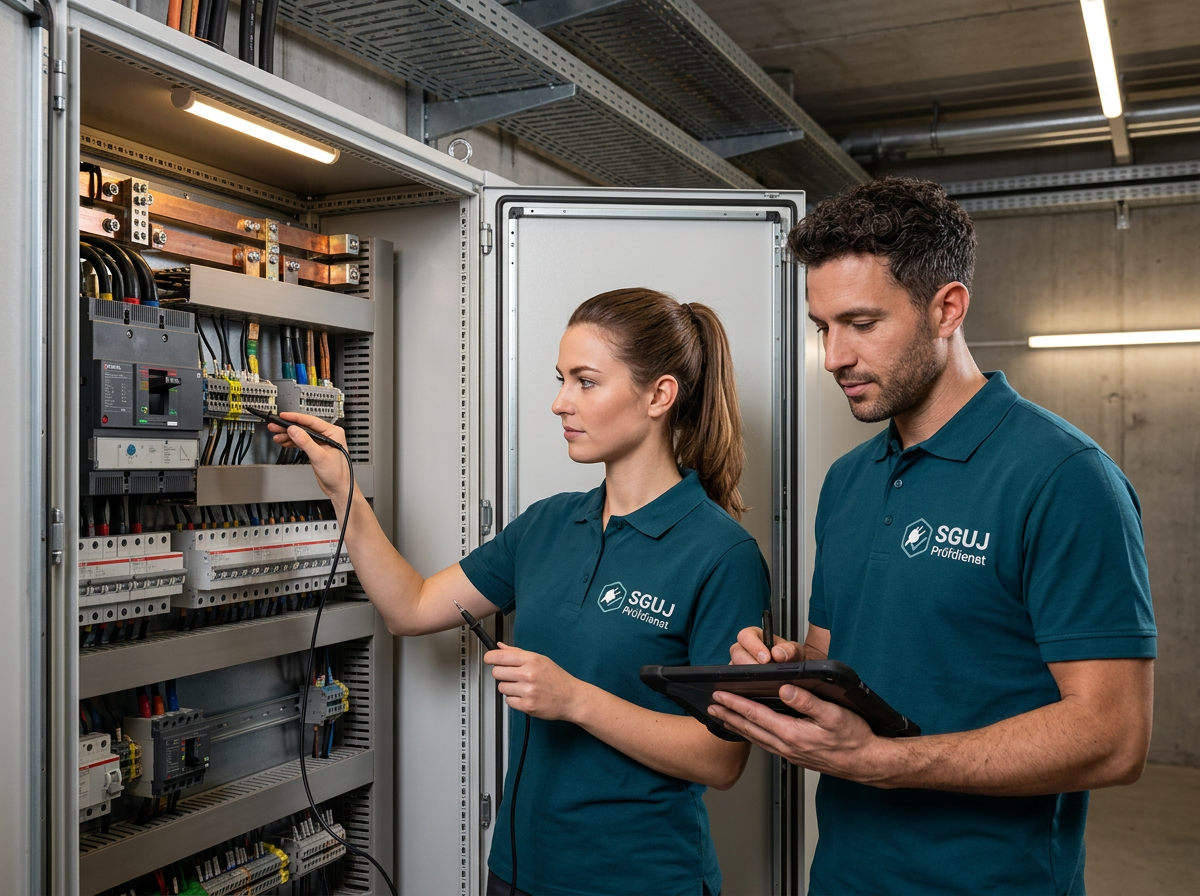 Team des SGUJ Prüfdienst bei der Arbeit